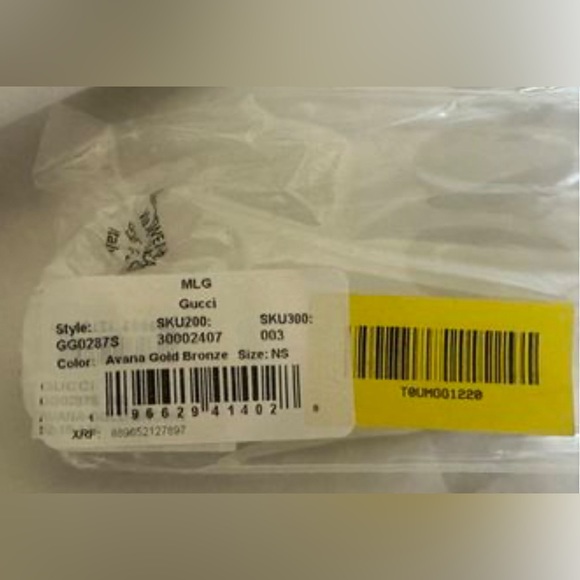 BRAND NEW GOLD GUCCI FRAMES AUTHENTIC NO CASE FAST SHIPPING AS ALWAYS - Picture 13 of 13